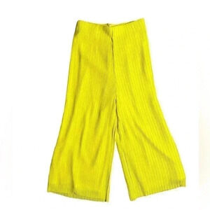 Solace London celie Wide Leg Fray Hem Cropped Trouser Pant Size 4